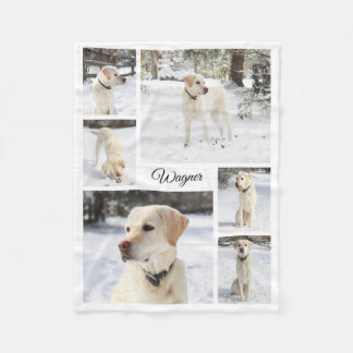 Couverture Polaire Collage de photos de compagnie douce et confortabl