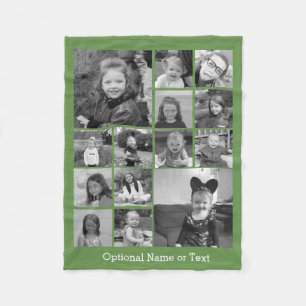Couverture Polaire Collage de photos Instagram - Jusqu'à 14 photos Ve