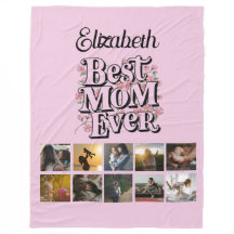 Collage de photos Nom Meilleure Maman Ever Typogra