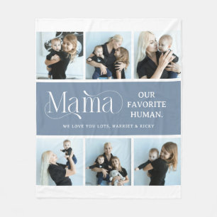 Couverture Polaire Collage de photos sentimental Cadeau pour maman 