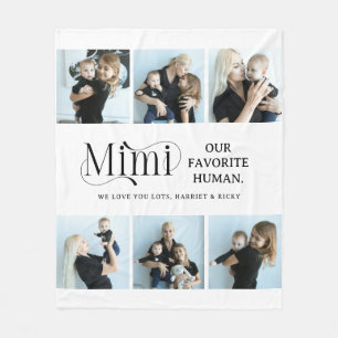 Couverture Polaire Collage de photos sentimental Mimi Cadeau