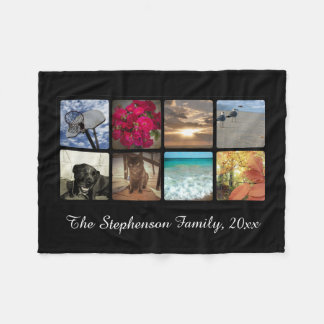Couverture Polaire Collage multi fait sur commande d'image de