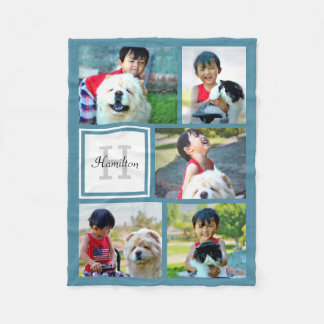 Couverture Polaire Collage personnalisé personnalisé de photos Cadeau