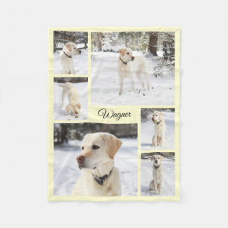 Couverture Polaire Collage photo de compagnie douce et confortable ja