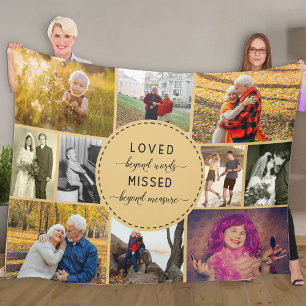 Couverture Polaire Collage photo du souvenir amoureux au-delà des mo