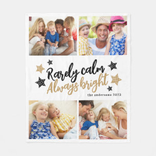 Couverture Polaire Collage photo famille multiple Calm Bright