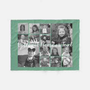 Couverture Polaire Collage photo Jusqu'à 14 photos PEUVENT MODIFIER L