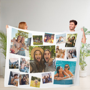 Couverture Polaire Collage photo moderne 15