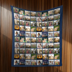 Couverture Polaire Collage photo personnalisé 80