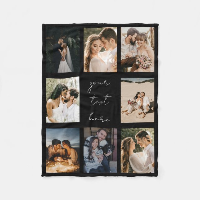 Couverture Polaire Collage photo personnalisé Famille d'images person (Devant)