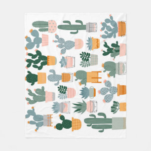 Couverture Polaire Collection Cactus dans Pots Design