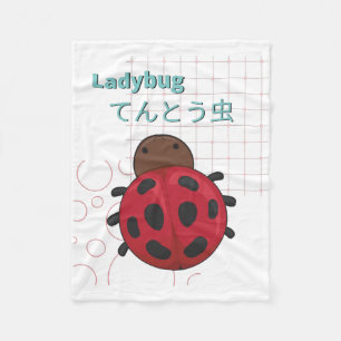 Couverture Polaire Collection Cute Ladybug-Kawaii