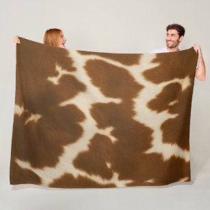 Couverture Polaire Collection de Cuir Faux Vache Elégante Populaire