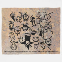 collection de pétroglyphes Masques et têtes