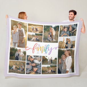 Couverture Polaire Collection de photos monogrammes de la famille Rai