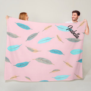 Couverture Polaire Collection Luxe Boho Popular Feathers