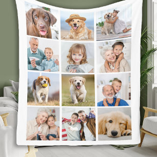 Couverture Polaire Collection photo moderne 12 Personnalisé Famille A