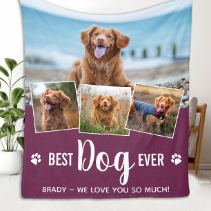 Couverture Polaire Collection photo moderne Meilleur CHIEN Jamais Pho