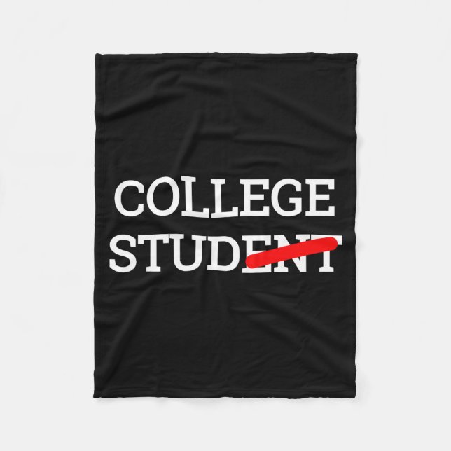 Couverture Polaire College Stud Student Funny Novelty Gift  (Devant)
