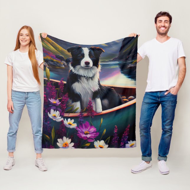 Couverture Polaire Collie frontalier sur une pagaie : une aventure Pi (En situation)