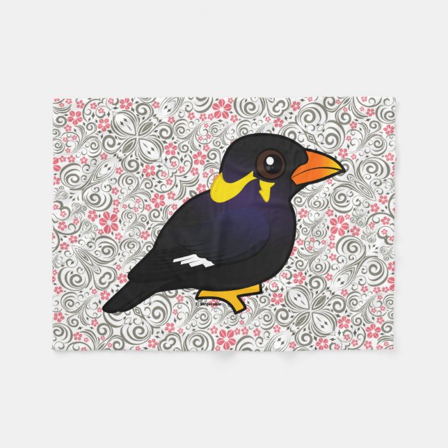 Couverture Polaire Colline commune Myna de Birdorable (Devant (Horizontal))