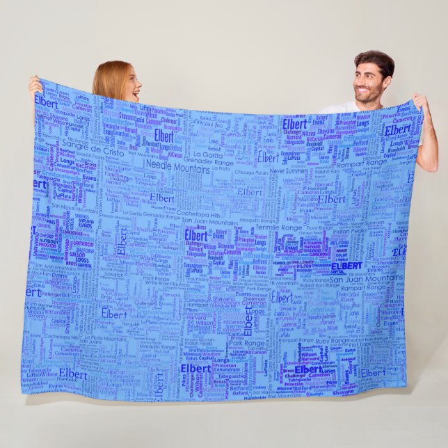 Couverture Polaire Colorado Fourteeners (En situation)