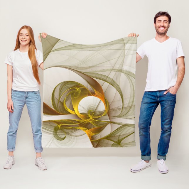 Couverture Polaire Colorants métalliques précieux Abstraits modernes  (En situation)