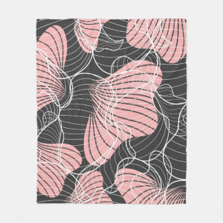 Couverture Polaire Coloré abstrait, motif artistique transparent.