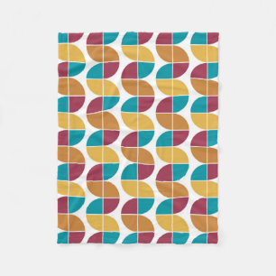 Couverture Polaire Coloré funky Retro Vintage Motif géométrique
