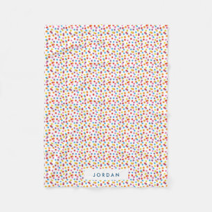 Couverture Polaire Coloré Rainbow Bubble Gum Candy Personnalisé