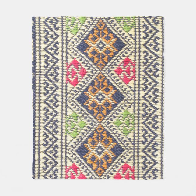 Couverture Polaire Colorful Thaïstyle rug surface close up vinta (Devant)