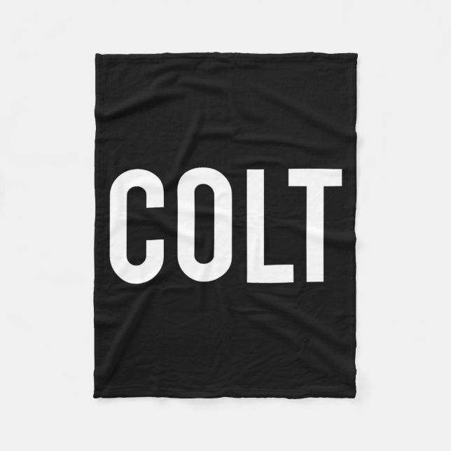 Couverture Polaire Colt - Cool New Funny Name Fan Gift Tee  (Devant)