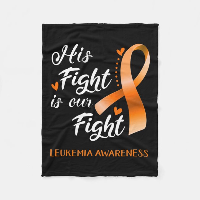 Couverture Polaire Combattre est notre combat Leukemia Sensibilisatio (Devant)