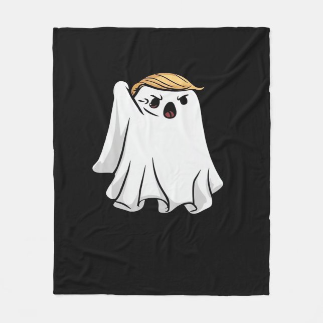 Couverture Polaire Combattre Funny Halloween Trumpkin (Devant)