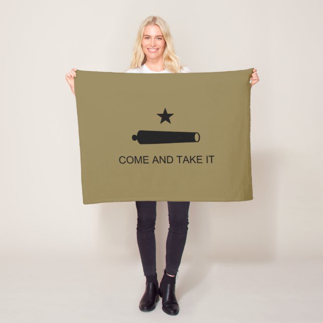 Couverture Polaire Come & Take It ! Flag de Texas State (En situation)