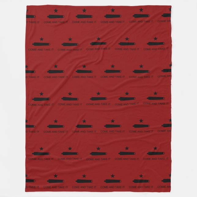 Couverture Polaire Come & Take It ! Flag de Texas State (Devant)