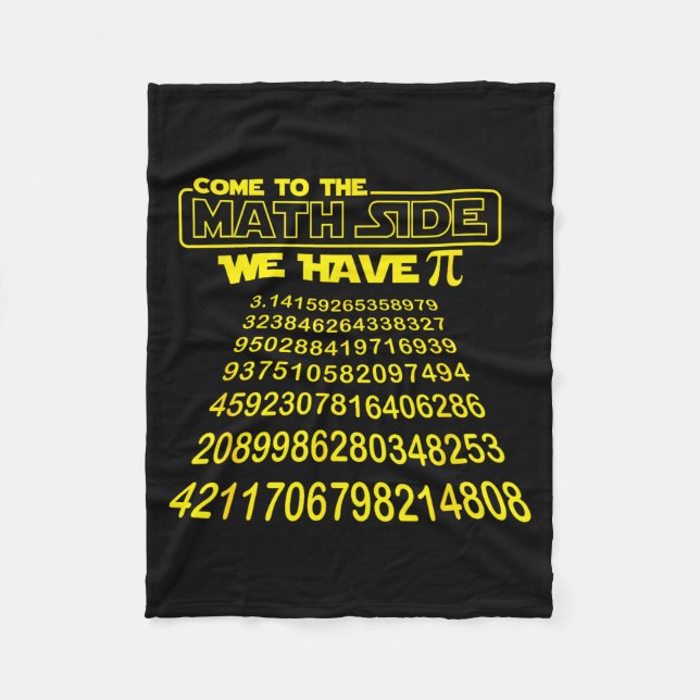 Couverture Polaire Come To The Math Side We Have Symbol Funny E Day S (Devant)