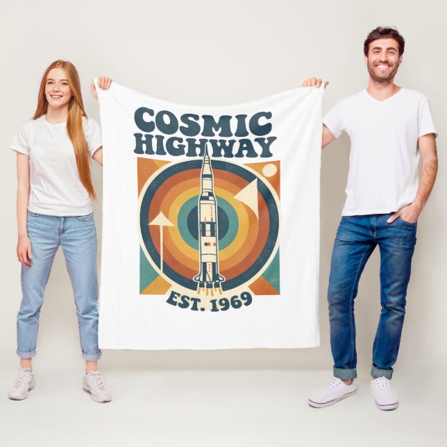 Couverture Polaire Comic Highway – Pop Art ludique pour les amateurs  (En situation)