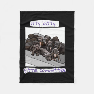 Couverture Polaire Comité Itty Bitty Pittie