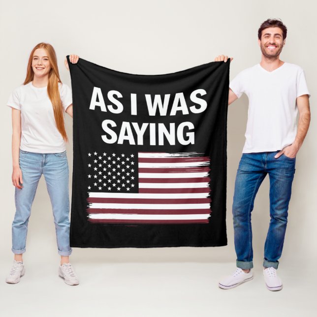 Couverture Polaire Comme Je Le Disais Drôle Politique Trump 2024 (En situation)