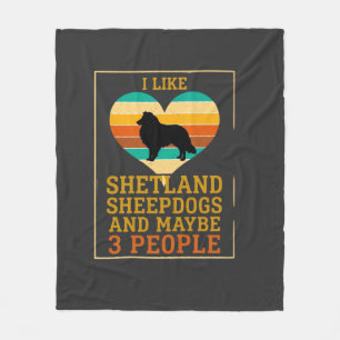 Couverture Polaire Comme les Shelties Peut-être les gens Chien Cœur