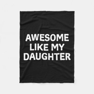 Couverture Polaire Comme Ma Fille Fête des pères Papa Papa Drôle Fath