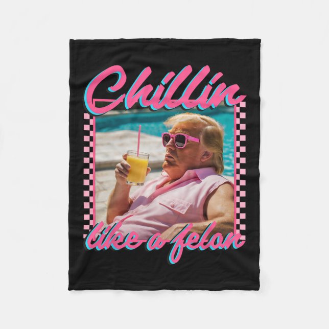 Couverture Polaire Comme Trump Felon Shirt Républicain Drôle Trump 20 (Devant)