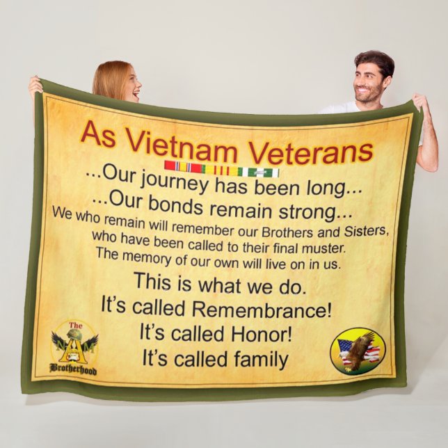 COUVERTURE POLAIRE COMME VÉTÉRANS DU VIETNAM (En situation)