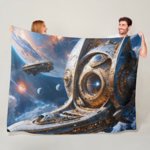 Couverture Polaire Compellient Galactic Cruiser Al Art par Xzendor7