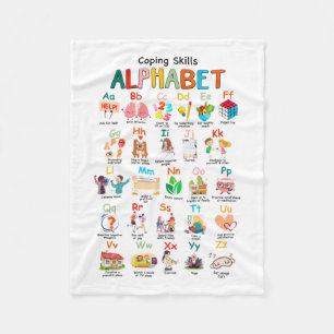 Couverture Polaire Compétences Alphabet Abc Conseil de sensibilisatio