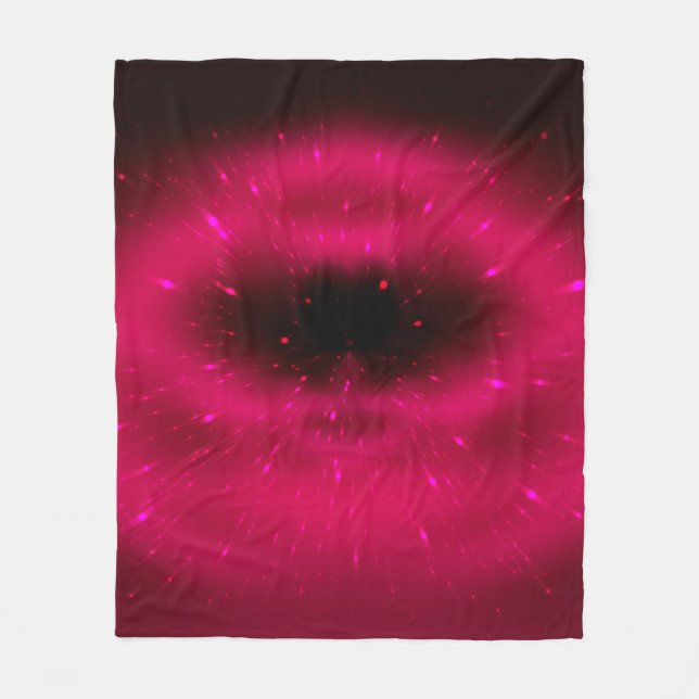 Couverture Polaire Composition fractale rose Abstraite. Explosion mag (Devant)