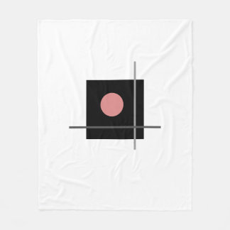 Couverture Polaire Composition géométrique Bauhaus Art Grey