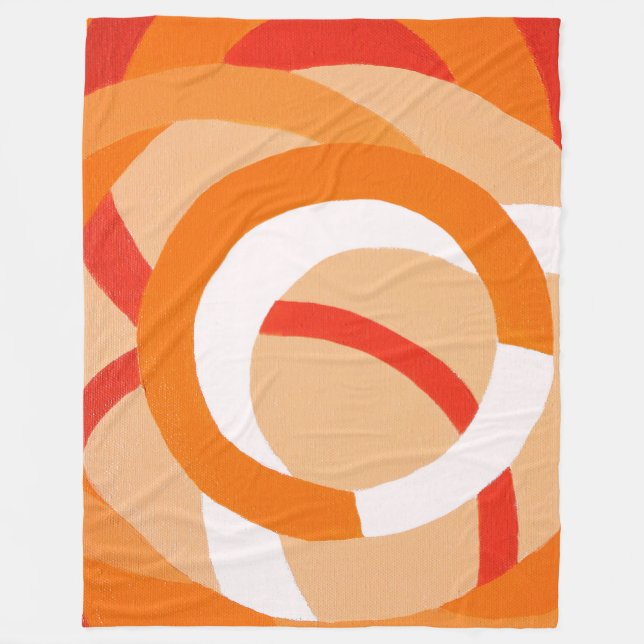 Couverture Polaire Composition no 43 orange monochrome (Devant)