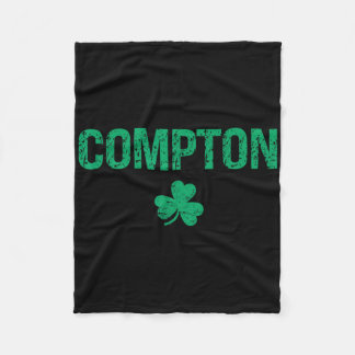 Couverture Polaire Compton Irish Shamrock St Patrick's Day 